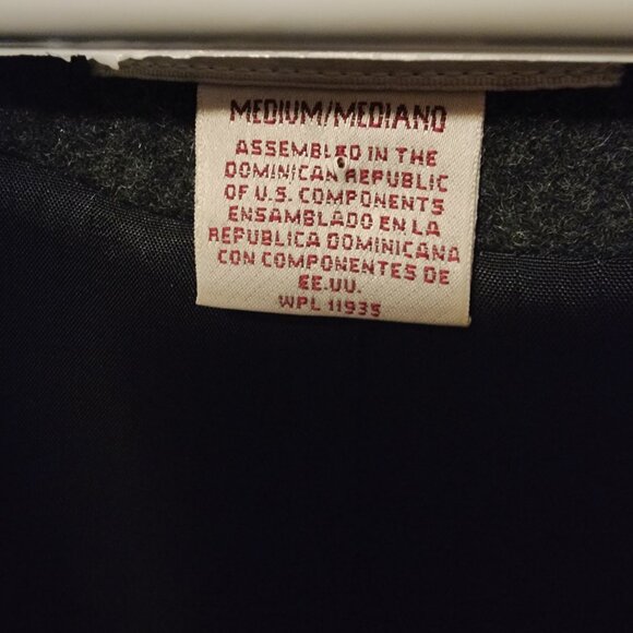 Women's Medium Worthington Gray Wool W/ Velvet Lined Hood Button Close Coat Cape - Picture 5 of 10